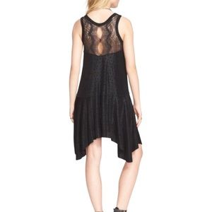Free People Boho Make It Count Black Swing Dress